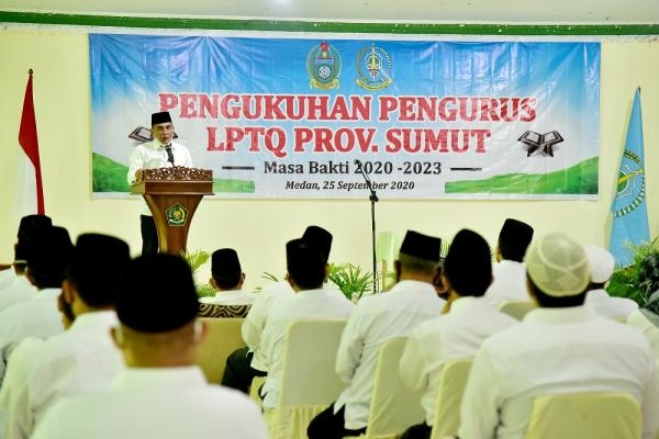 Edy Rahmayadi Kukuhkan Pengurus LPTQ Sumut 2020-2023